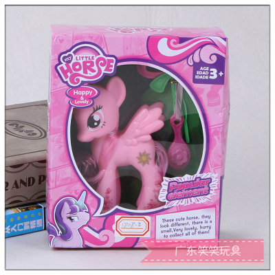 This Cartoon model of the light version of the pony doll with a comb