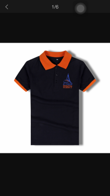 Summer t-shirt short sleeve uniforms custom lapel overalls POLO shirt activities Guanggu Shan