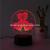 3D LED Table Lamps Desk Lamp Light Dining Room Bedroom Night Stand Living Glass Small hearts Next love End 32