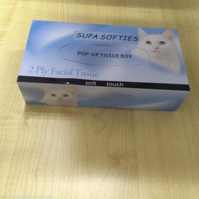 Manufacturer advertising customized pure wood pulp 100 extraction 2-layer box tissue free design