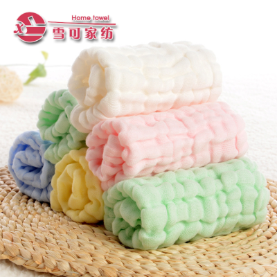 6 six layers of gauze fold common density towel hanging towel towel baby slobber plain
