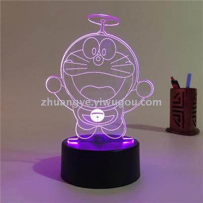 3D LED Table Lamps Desk Lamp Light Dining Room Bedroom Night Stand Living Glass Small cute Next cartoon End 37