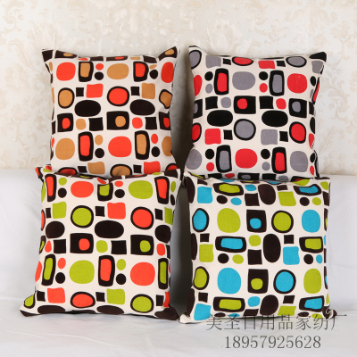 Manufacturer direct shot fashion home flocking pillow as pillow cover.