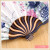 Round Exquisite Gift Fan Factory Wholesale Direct Sales Fan Wooden Fan Exquisite Pattern