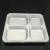 Fast Food Plate Compartment with Lid Stainless Steel Lunch Box Canteen Fast Food Plate Unit Lunch Box Lunch Box Lunch Box