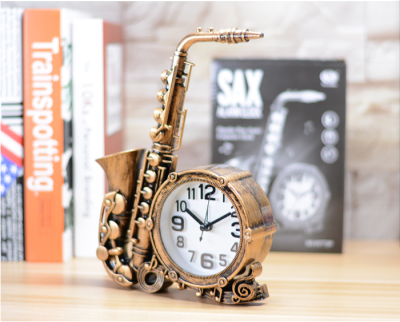 Retro Europe and America Export Large Saxophone Alarm Clock
