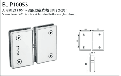 Bathroom Glass Door Hinge Glass Clip Bathroom Clamp Glass Bathroom Door Holder Shower Room Hardware Accessories