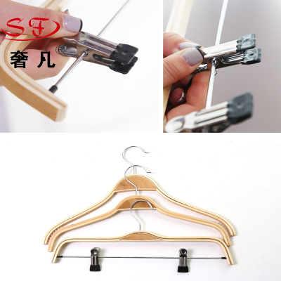Zheng hao hotel supplies display rack \"pants\" sandwich solid wood pants racks manufacturers direct wholesale wood plywood hanger
