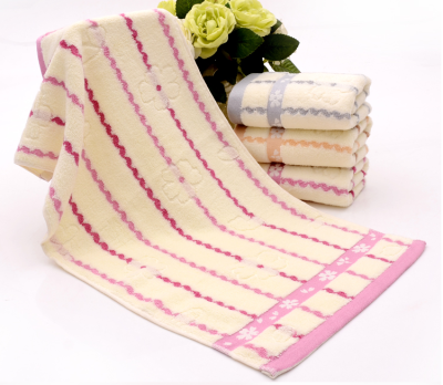 Tinglong water pattern cotton absorbent towel factory direct embroidery logo