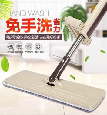 New hand wash free flat mop enlarged version of 3-bar lazy mop TV shopping the same type of wash free flat mop