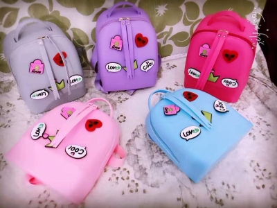 Children backpack jelly bag cartoon bag buckle buckle bag OPP bag