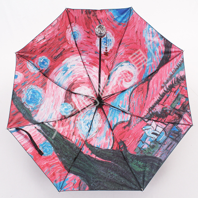 The Umbrella house black van gogh star series 4 sunshade Umbrella
