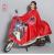 Large jacquard cloth thickened motorcycle raincoat, adult raincoat, adult raincoat, motorcycle rain cape.