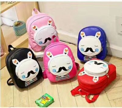 PU big eyes backpack backpack bag bag cartoon children parent-child Satchel