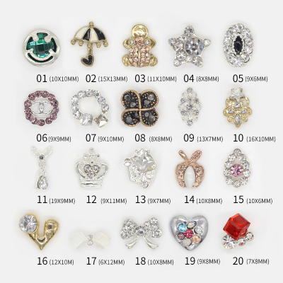 Nail art 32 butterfly pendant shape girl Nail accessories