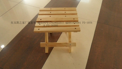 Home for casual folding wood simple and breathable portable wooden stool
