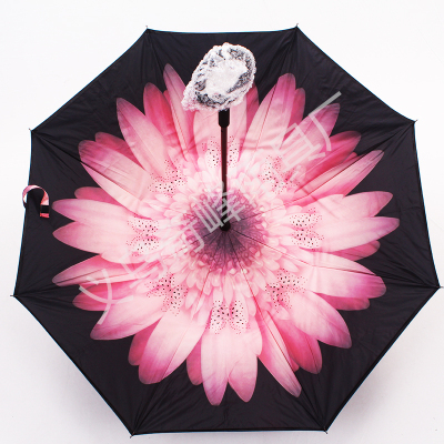 Umbrella house 8IOU-01 high-end reverse sunshade (pink branch flower)