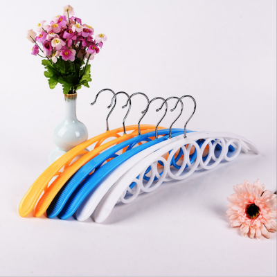 Anti-Slip Traceless Wide Shoulder Plastic Hanger Multi-Purpose Tie Rack Scarf Hanging Rack Thickened Adult Hanger Factory Wholesale