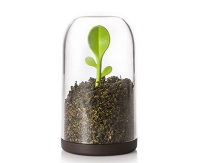 Green Tea Tea Tank Tea Seal Tank Spoon Green Bud Seal Storage Tank Kitchen Miscellaneous Grain Storage Tank