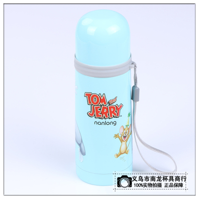 Double steel thermos cup children's cartoon thermos cup parent-child cup thermos cup