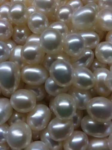 8mm natural beige pearl half hole full hole no hole jewelry ornament accessories