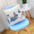 Animal color digital printing cotton linen pillow cover creative flower bird picture sofa cushion.
