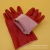 Manufacturer direct selling chemical machinery red thickened acid and alkali gloves PVC