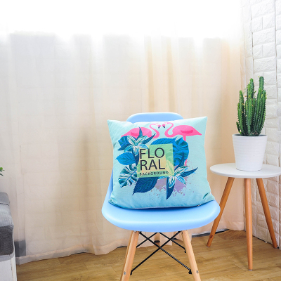 Heat transfer printing process letter pillow gift office cushion pillow.