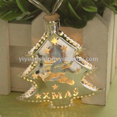 Hot Selling Christmas Tree Shape Hollow Holiday Light Decoration Accessories Wholesale Custom Christmas Pendant Manufacturer Customization Wholesale