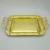 Stainless Steel Binaural Tray High-Grade Lace Wine Tray Square Embossed Plate