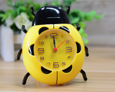 Clock Wholesale Daily Necessities Student Wake-up Clock Beetle Cartoon Alarm Clock