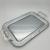 Stainless Steel Binaural Tray High-Grade Lace Wine Tray Square Embossed Plate