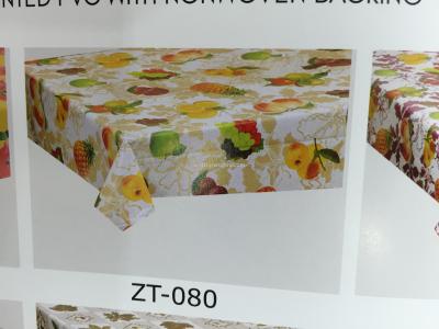 Fashion PVC non-woven printed tablecloth winter tablecloth, square tablecloth