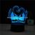 3D LED Table Lamps Desk Lamp Light Dining Room Bedroom Night Stand Living Glass Small Modern Next love End 33