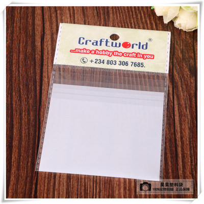 Color printing, printing white bottom plastic bag inverted pocket jewelry plastic bag