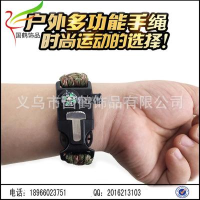 Outdoor emergency life saving multi-functional escape bracelet