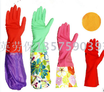 Flower Purple Accessory Sleeve Household Glove Winter Warmer Gloves Washing Gloves