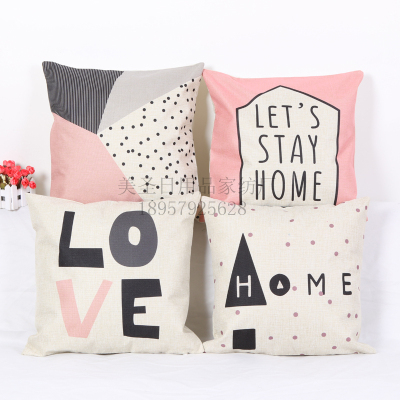 Manufacturer direct selling fashion and simple lovely pillow new girl cushion pillow cover.