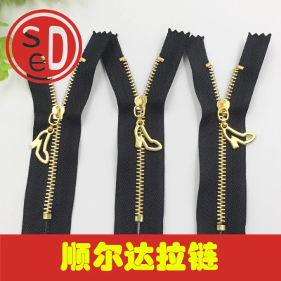 3# Metal Zipper Boot Toe (Sed Heel Toe) Abd Zipper Head Closed Tail Zipper 10cm Factory in Stock