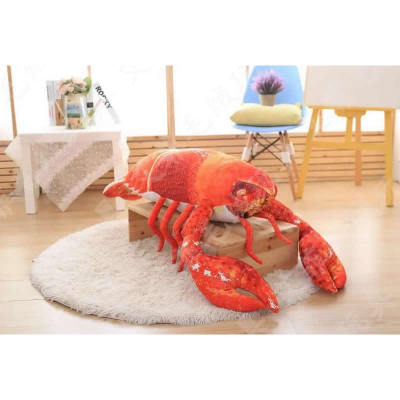 Simulation never pillow leather shrimp plush toys office sofa as