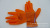 The manufacturer wholesalers the letter P618 imported plastic orange yarn 13 needles PVC half gloves for gloves.
