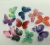 Three-Dimensional Butterfly Yarn Butterfly Various Barrettes Earrings Clothing Decorative Butterfly 15 Colors in Stock