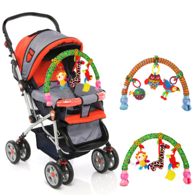  baby music carts folder newborn multi - function bed bell pendant toys
