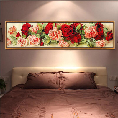 Foreign trade roses 5D diamond painting flowers cross stitch a generation hair