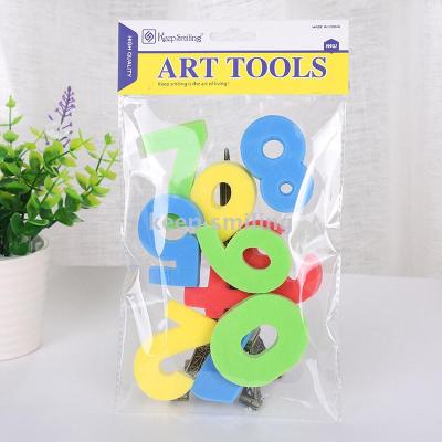 New color EVA seal 0-9 digital children seal art supplies wholesale manufacturers