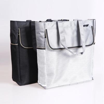 Three-dimensional high-quality shoe mesh zipper information bag document bag
