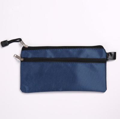 Double zipper waterproof mesh zipper bag frosted multi - color SEC bag wholesale