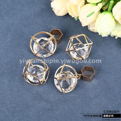Alloy Hollow Jeweled Metal Necklace Diy Materials Accessories