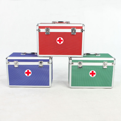 Medicine box aluminum alloy portable medical box portable medical box medicine storage box
