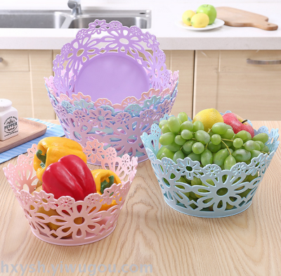 Plastic lace fruit basket Plastic basket 244-205/206/207